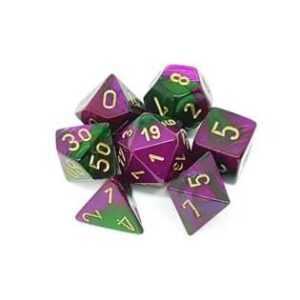 7-Dice Set - Green/Purple (English; NM)