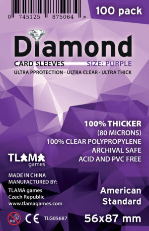 TLAMA games Obaly na karty Diamond Purple: American Standard (56x87 mm)