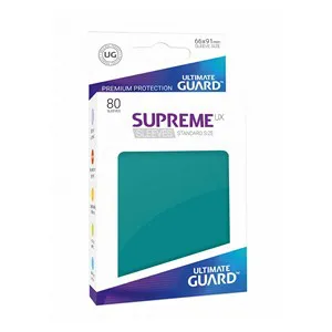 80 Ultimate Guard Supreme UX Sleeves (Petrol) (English; NM)