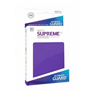 80 Ultimate Guard Supreme UX Matte Sleeves (Purple) (English; NM)