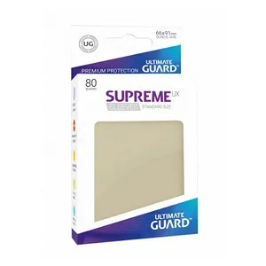 80 Ultimate Guard Supreme UX Sleeves (Sand) (English; NM)