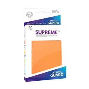 80 Ultimate Guard Supreme UX Sleeves (Orange) (English; NM)