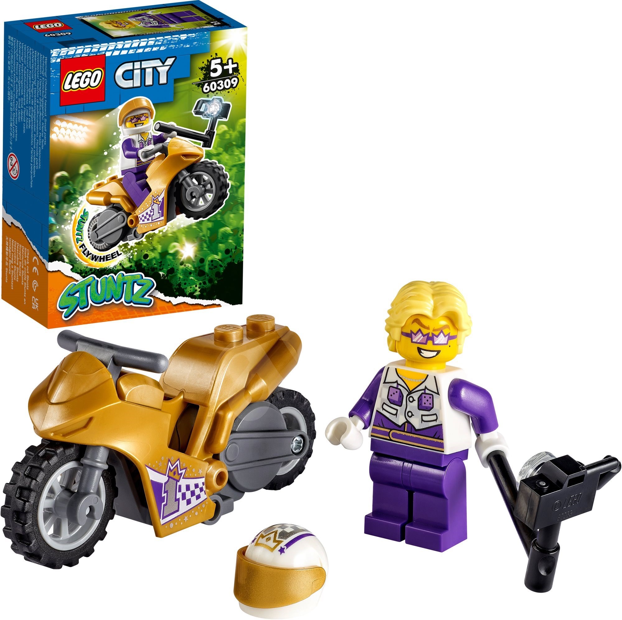 LEGO Kaskadérská motorka se selfie tyčí 60309