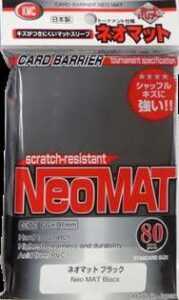 80 KMC Sleeves - Neo Mat Black (English; NM)