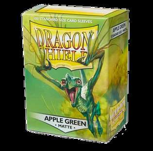 100 Dragon Shield Sleeves - Matte Apple Green (English; NM)