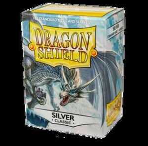 100 Dragon Shield Sleeves - Silver (English; NM)