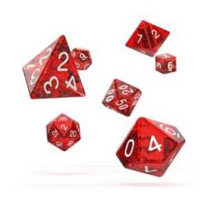 Oakie Doakie RPG 7-Dice Set - Red Speckled (English; NM)