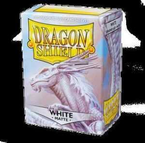 100 Dragon Shield Sleeves - Matte White (English; NM)