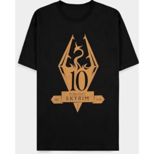 Tričko Skyrim - 10th Anniversary Metallic S