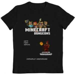 Tričko dětské Minecraft Dungeons černé 5-6 let