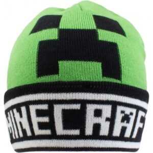 Čepice zimní Minecraft - Creeper Face