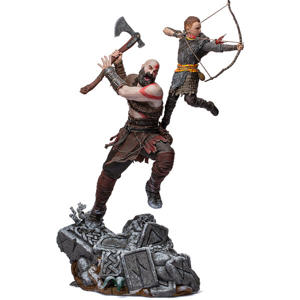 Soška Iron Studios - Kratos and Atreus BDS Art Scale 1/10 – God of War