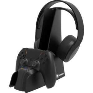 SNAKEBYTE PS5 Dual Charge 5 & Headset Stand black