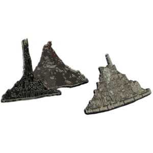 Set odznaků Lord of the Rings - Minas Tirith and Mount Doom